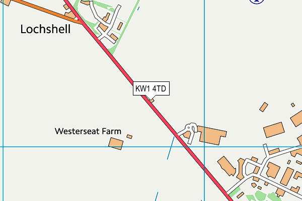 KW1 4TD map - OS VectorMap District (Ordnance Survey)