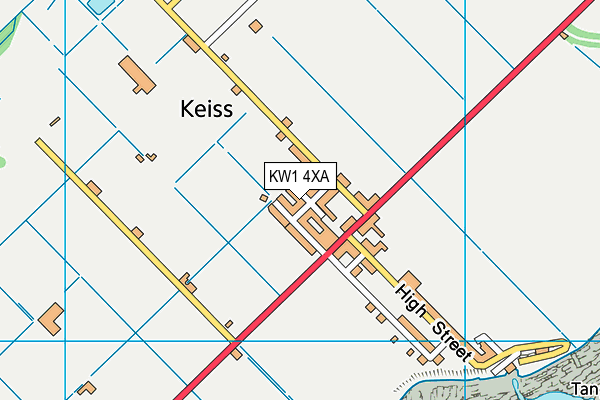 KW1 4XA map - OS VectorMap District (Ordnance Survey)