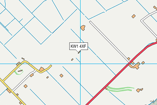 KW1 4XF map - OS VectorMap District (Ordnance Survey)