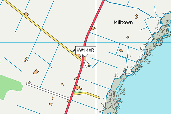 KW1 4XR map - OS VectorMap District (Ordnance Survey)