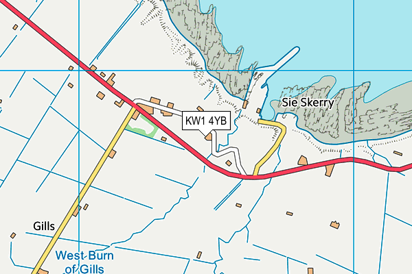KW1 4YB map - OS VectorMap District (Ordnance Survey)