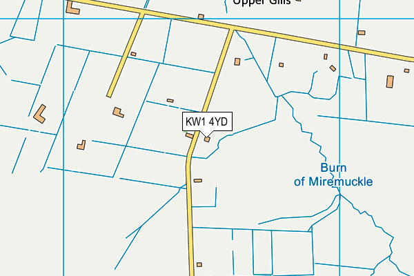 KW1 4YD map - OS VectorMap District (Ordnance Survey)