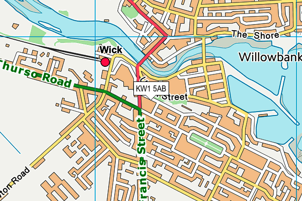 KW1 5AB map - OS VectorMap District (Ordnance Survey)