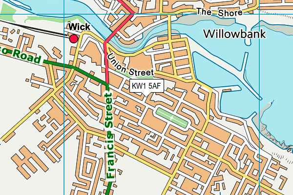 KW1 5AF map - OS VectorMap District (Ordnance Survey)