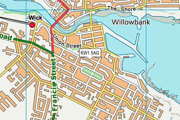 KW1 5AG map - OS VectorMap District (Ordnance Survey)