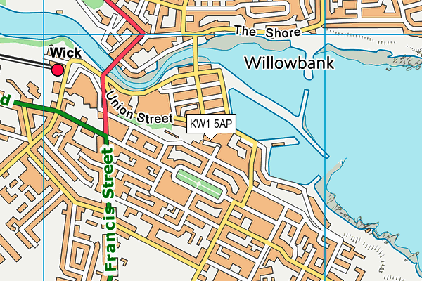 KW1 5AP map - OS VectorMap District (Ordnance Survey)