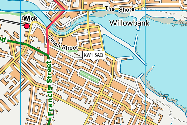 KW1 5AQ map - OS VectorMap District (Ordnance Survey)