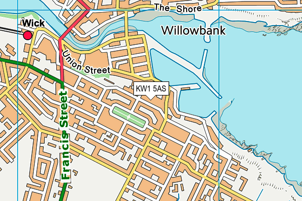 KW1 5AS map - OS VectorMap District (Ordnance Survey)