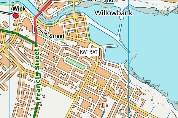 KW1 5AT map - OS VectorMap District (Ordnance Survey)