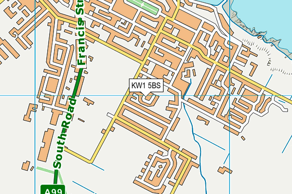 KW1 5BS map - OS VectorMap District (Ordnance Survey)