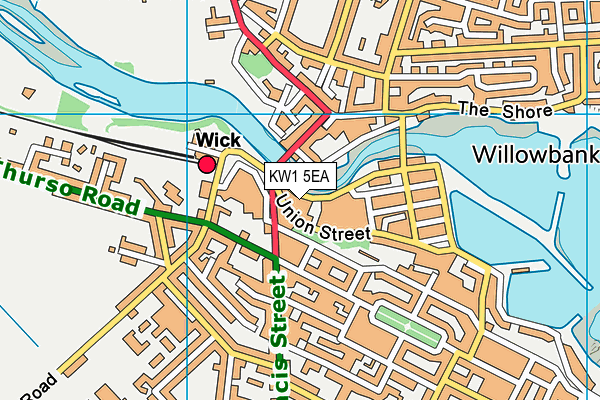 KW1 5EA map - OS VectorMap District (Ordnance Survey)