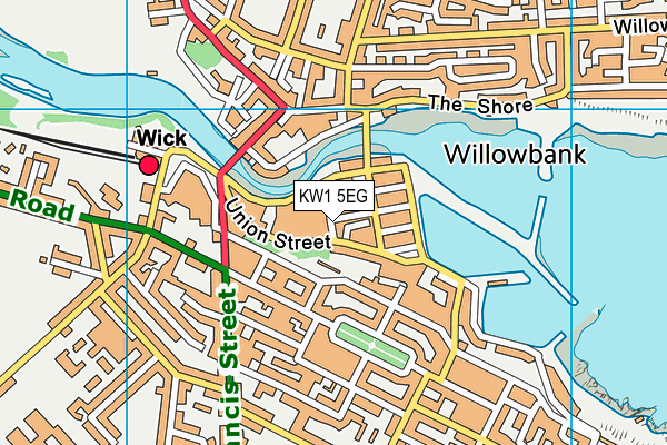 KW1 5EG map - OS VectorMap District (Ordnance Survey)