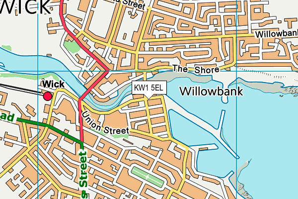 KW1 5EL map - OS VectorMap District (Ordnance Survey)