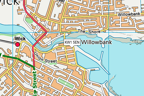 KW1 5EN map - OS VectorMap District (Ordnance Survey)