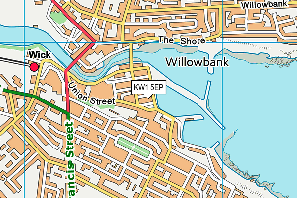 KW1 5EP map - OS VectorMap District (Ordnance Survey)