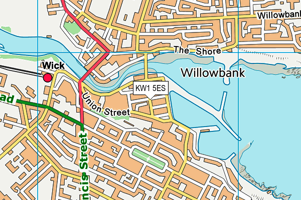 KW1 5ES map - OS VectorMap District (Ordnance Survey)