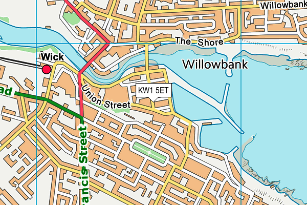 KW1 5ET map - OS VectorMap District (Ordnance Survey)