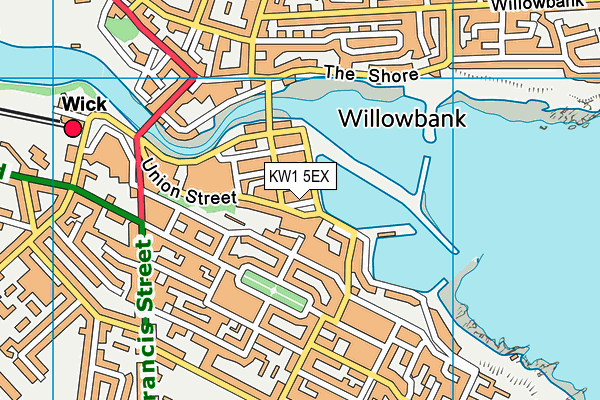 KW1 5EX map - OS VectorMap District (Ordnance Survey)