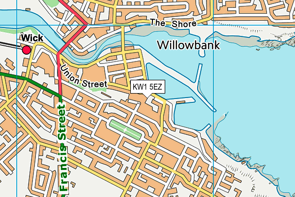 KW1 5EZ map - OS VectorMap District (Ordnance Survey)