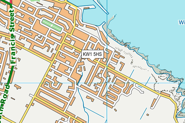 KW1 5HS map - OS VectorMap District (Ordnance Survey)