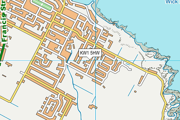 KW1 5HW map - OS VectorMap District (Ordnance Survey)