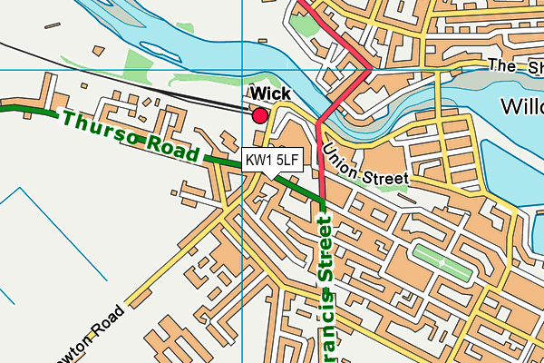 KW1 5LF map - OS VectorMap District (Ordnance Survey)