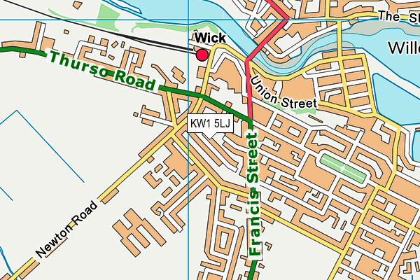 KW1 5LJ map - OS VectorMap District (Ordnance Survey)