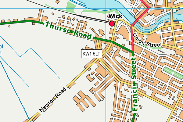 KW1 5LT map - OS VectorMap District (Ordnance Survey)