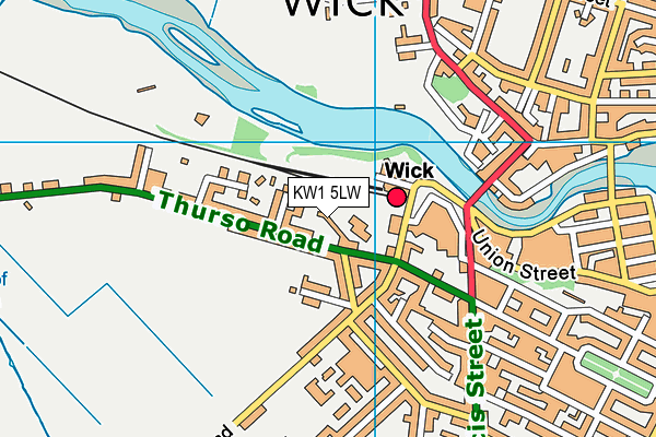 KW1 5LW map - OS VectorMap District (Ordnance Survey)