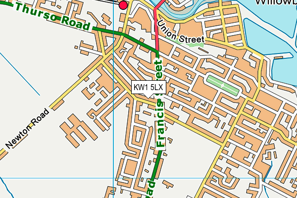 KW1 5LX map - OS VectorMap District (Ordnance Survey)