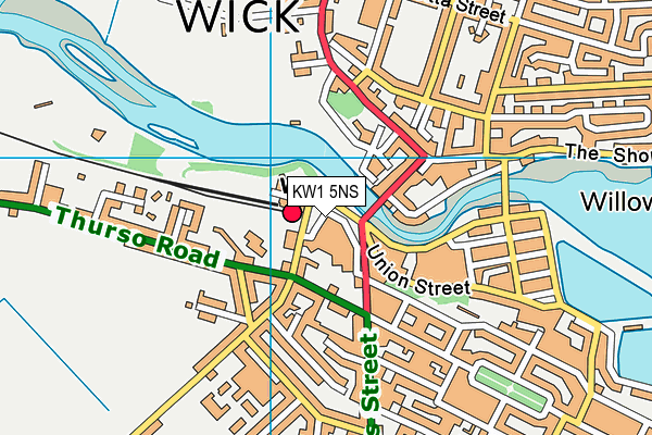 KW1 5NS map - OS VectorMap District (Ordnance Survey)