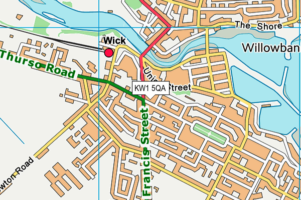 KW1 5QA map - OS VectorMap District (Ordnance Survey)