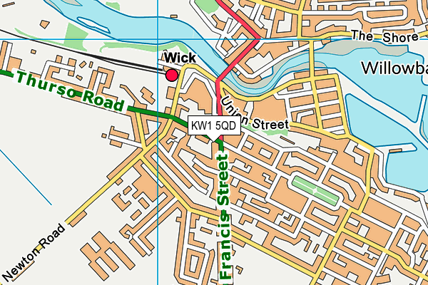 KW1 5QD map - OS VectorMap District (Ordnance Survey)