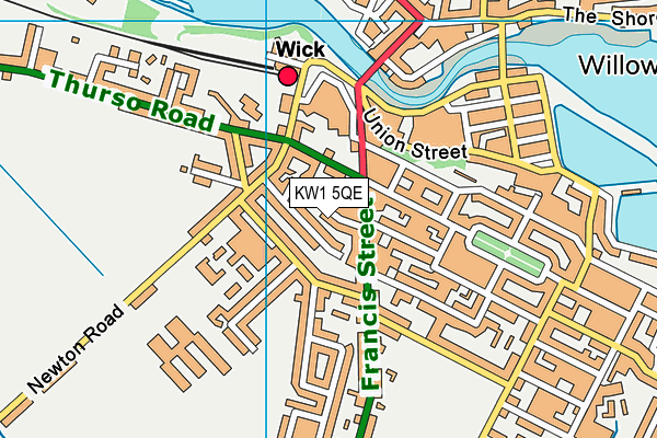 KW1 5QE map - OS VectorMap District (Ordnance Survey)