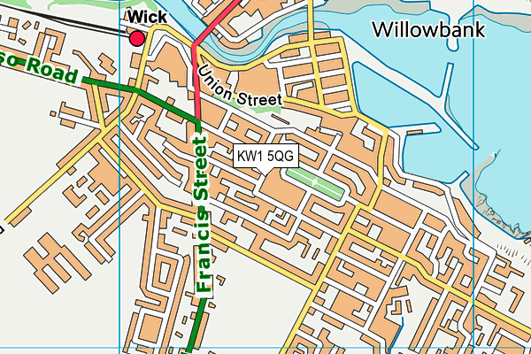 KW1 5QG map - OS VectorMap District (Ordnance Survey)