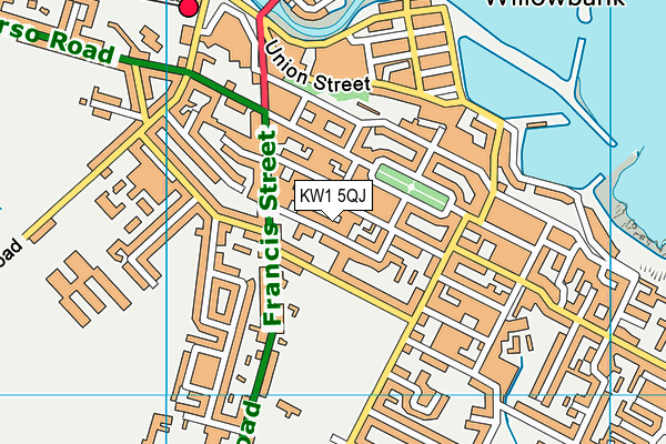 KW1 5QJ map - OS VectorMap District (Ordnance Survey)