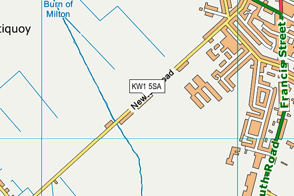 KW1 5SA map - OS VectorMap District (Ordnance Survey)