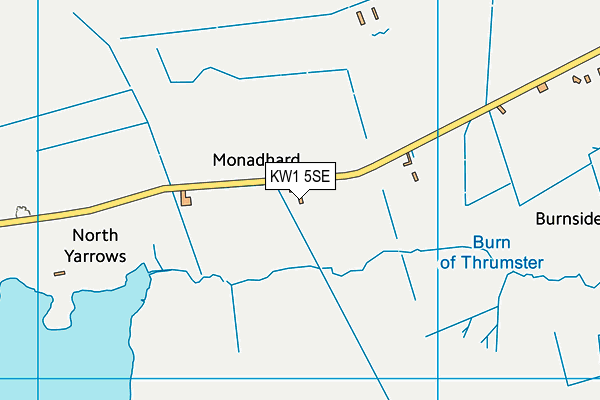 KW1 5SE map - OS VectorMap District (Ordnance Survey)