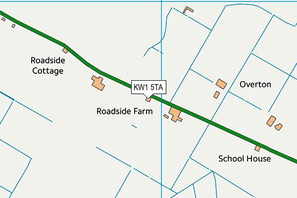 KW1 5TA map - OS VectorMap District (Ordnance Survey)