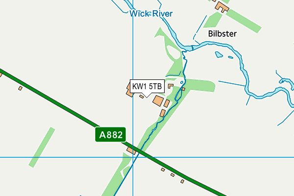 KW1 5TB map - OS VectorMap District (Ordnance Survey)