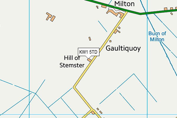 KW1 5TD map - OS VectorMap District (Ordnance Survey)