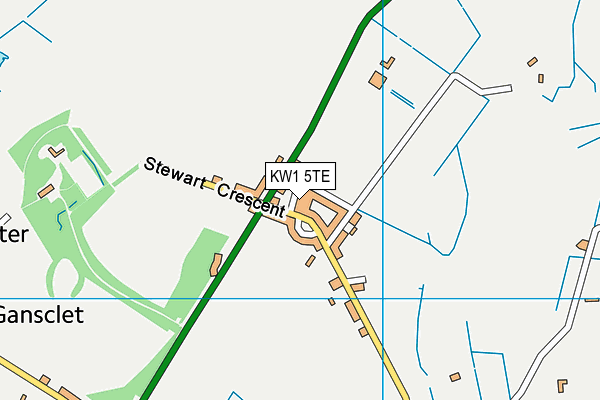 KW1 5TE map - OS VectorMap District (Ordnance Survey)