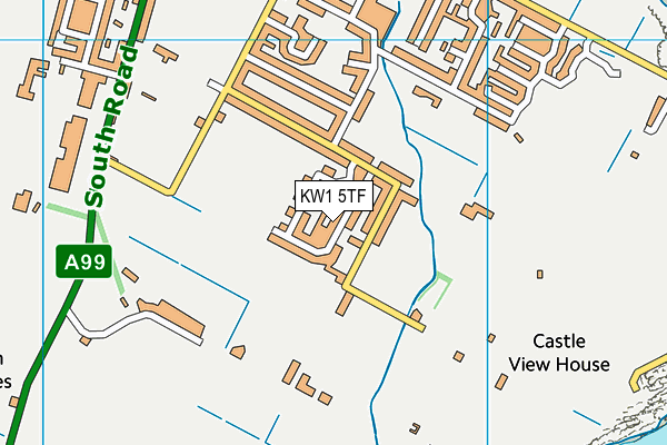 KW1 5TF map - OS VectorMap District (Ordnance Survey)