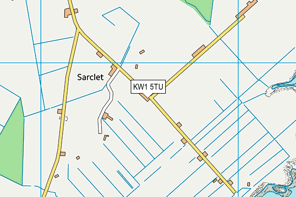 KW1 5TU map - OS VectorMap District (Ordnance Survey)