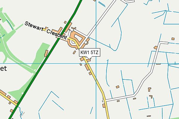 KW1 5TZ map - OS VectorMap District (Ordnance Survey)