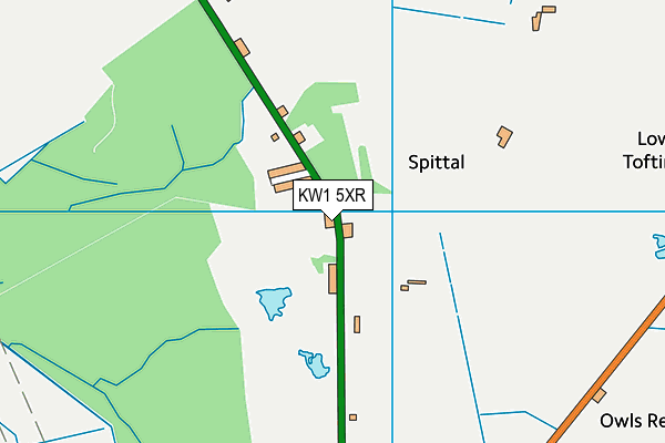 KW1 5XR map - OS VectorMap District (Ordnance Survey)