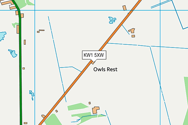 KW1 5XW map - OS VectorMap District (Ordnance Survey)