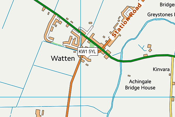 KW1 5YL map - OS VectorMap District (Ordnance Survey)