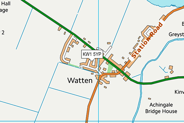 KW1 5YP map - OS VectorMap District (Ordnance Survey)