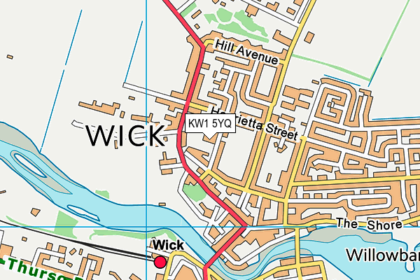 KW1 5YQ map - OS VectorMap District (Ordnance Survey)